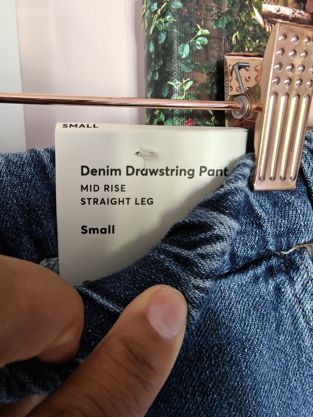 Drawstring Denim Pant - Picture 4 of 12